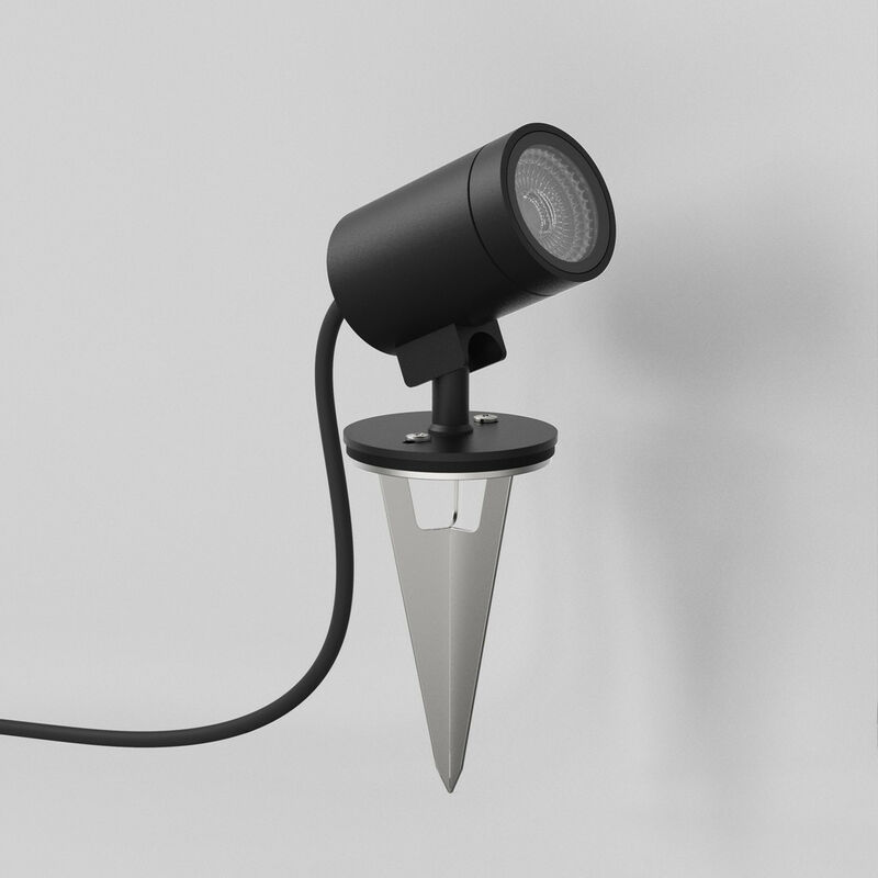 Astro Spike Spot LED Outdoor Spotlight Textured Black IP65