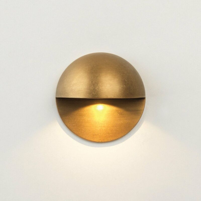 Astro Tivola LED Outdoor Wall Light Antique Brass IP65