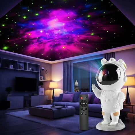 HOTEU Projecteur pour voiture et plafond - Atmosphère ciel étoilé  romantique - USB - Lumière décorative - Violet - Projecteur LED - Pas de