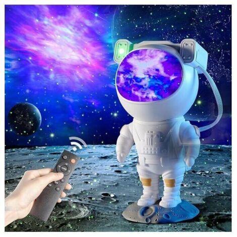 Astronaute Projecteur Galaxy Night Light, Projecteur de Galaxie D'astro Starry Sky Veilleuse avec Nébuleuse, Minuterie et Télécommande, Lampe étoilée pour Chambre à Coucher et Projecteur de Plafond