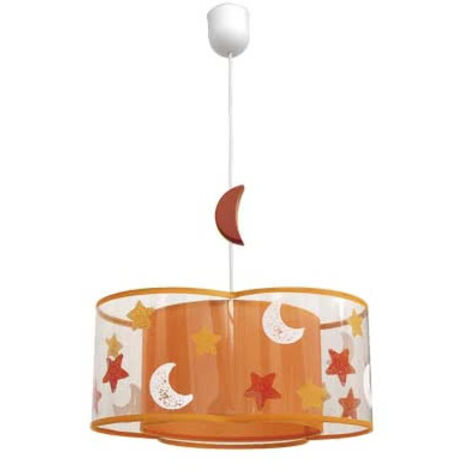 Astros Orange Kinder-Pendelleuchte 1xE27 (Ø35cm)