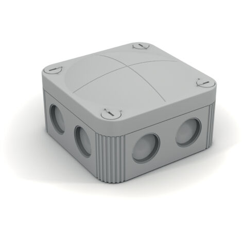 Astuccio 2 Pezzi 2 Cassette 2 Scatole Derivazione JUBOX IP66 (forando membrana) IP67 (pressacavi) IP68 (riempitivo senza pressacavi) 85x85x50 mm