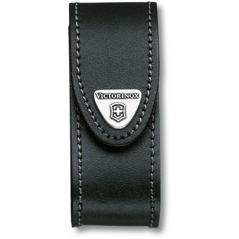 Image of Victorinox - Astuccio da cintura in pelle colore nero, chiusura a strappo, peso 29 g, dimensioni, 37 x 94 mm, 4.0520.3B1