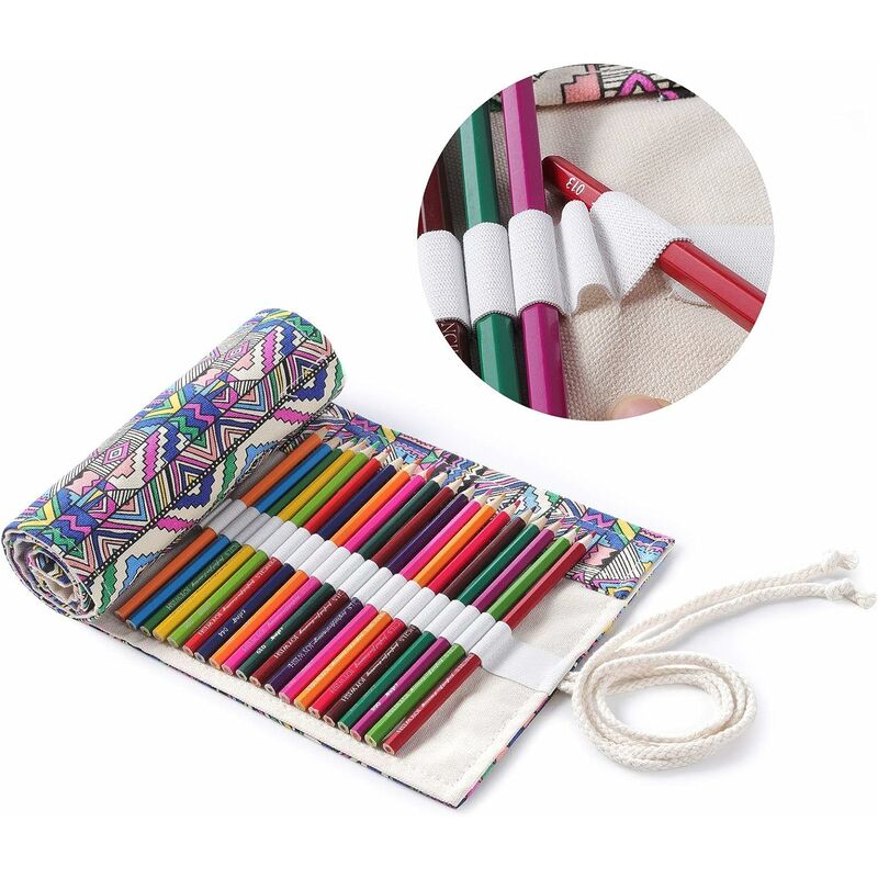 Astuccio per matite arrotolabile in tela, T-Audace...