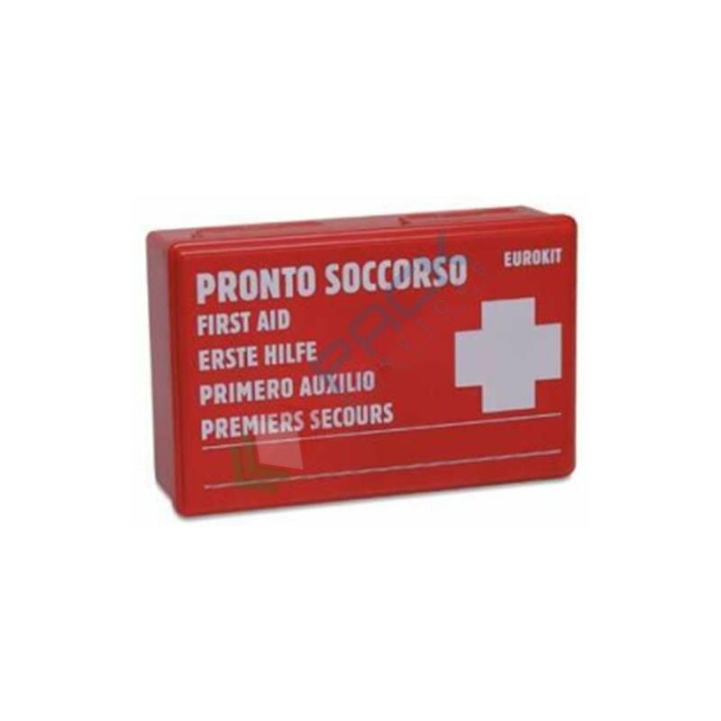 Image of Pack Services - Astuccio pronto soccorso vuoto in plastica - Rosso
