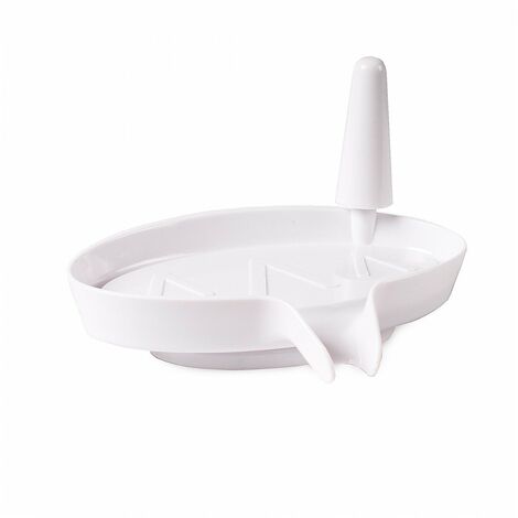 ASTUCEO - Porte savon blanc avec support bagues