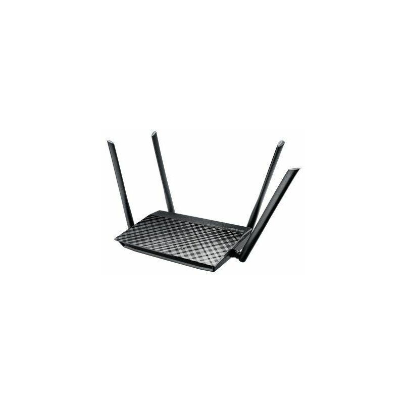 

RT-AC1200 router inalámbrico Ethernet rápido Doble banda (2,4 GHz / 5 GHz) 4G Negro - Asus