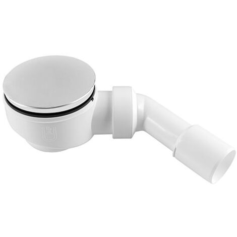 ASW Ablaufgarnitur für Brausewannen 101259  für 90mm Ablauflochloch, inkl. Abdeckung chrom