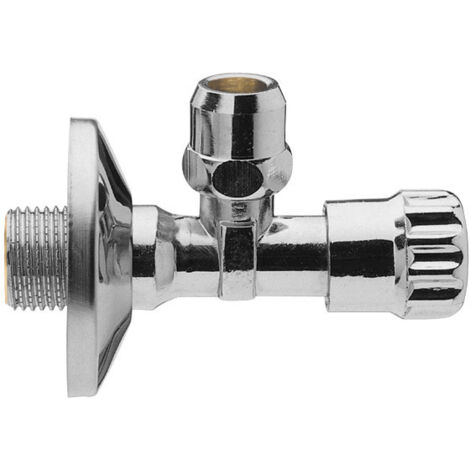 ASW Eckventil 1/2" x 10 mm, Messing, verchromt, 422503