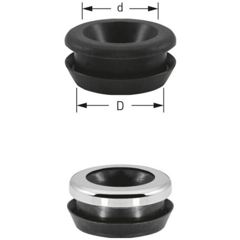 ASW Stedo Mület Trumpf WC-Gummiverbinder 170000 für Spülrohr, Ø 48 mm, Rohr 28-32 mm, schwarz