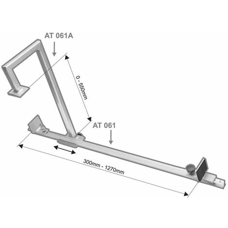 Barra seguridad puertas y ventanas en acero - EN 795 clase B ref AT060,  comprar online