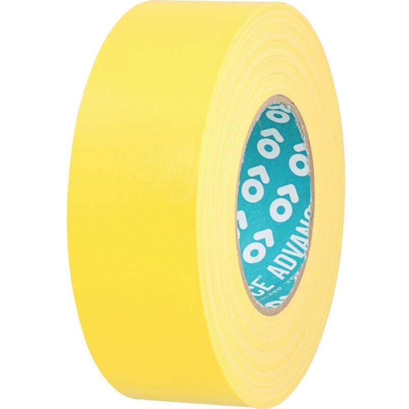 Advance AT175 High Quality Polycoated Yellow Cloth Tape - 50mm x 50m