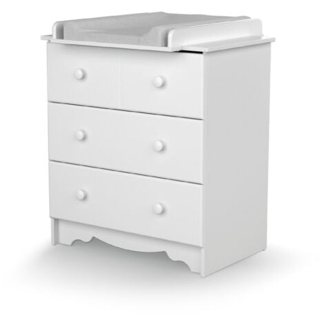 AT4 - Commode à Langer MARELLE Blanc - Blanc