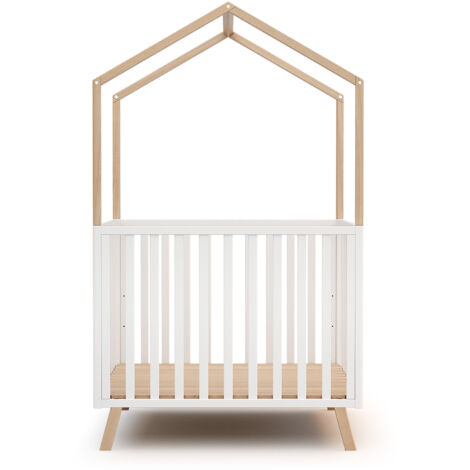 AT4 - Parc bébé évolutif cabane avec toit CONFORT en bois