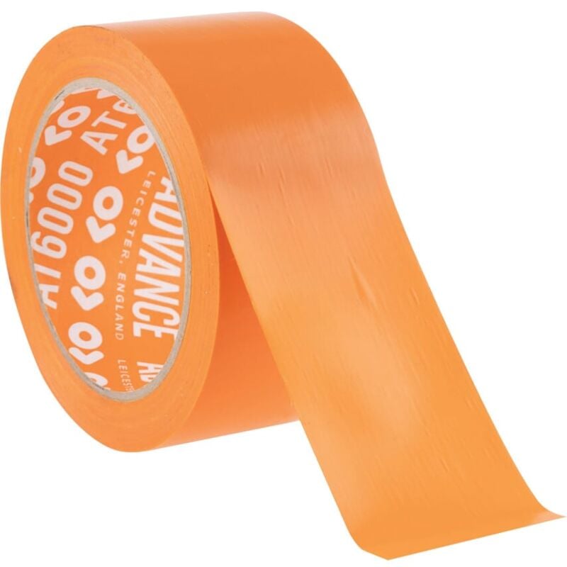 AT6000 Orange pvc Builders Tape - 50mm x 33m - Advance