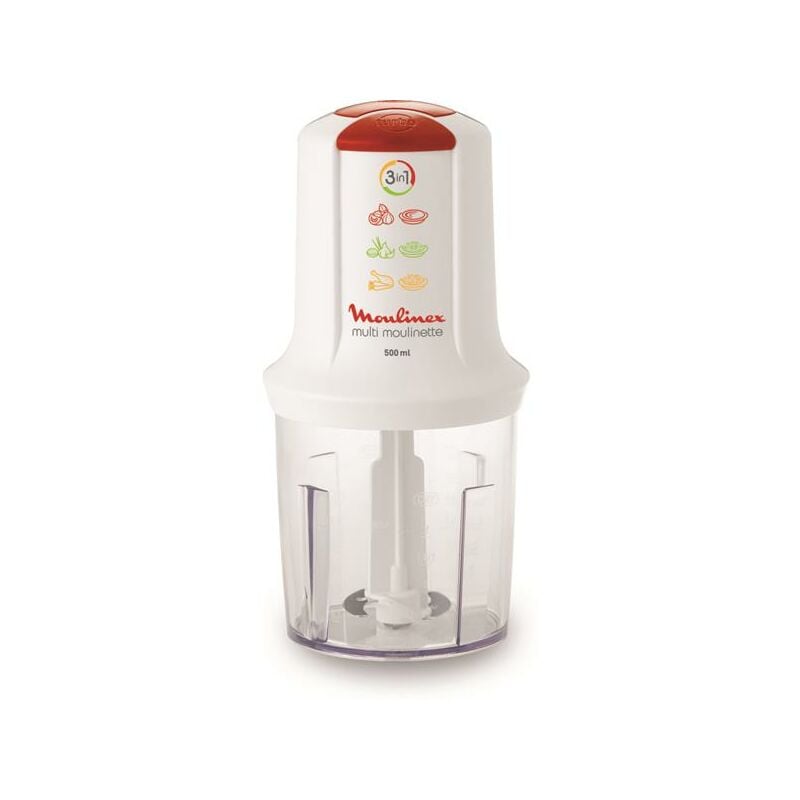 Moulinex - minipicadora 3en1 0,5l 500w blanca - AT710110