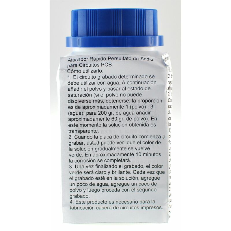

Atacador Rápido Persulfato de Sodio para Circuitos PCB 600gr