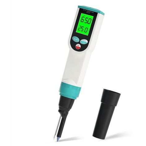 ATC Digital Waterproof pH Meter with Food pH Tester, High-Precision pH/Temperature Probe