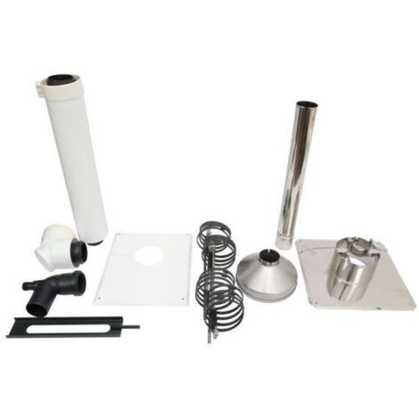 ATEC Abgas Basis-Set mit Mündungs-Set aus Edelstahl, DN60/100 0571
