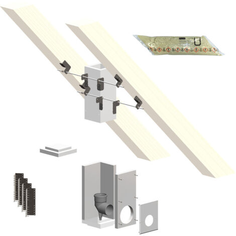 Atec Ensemble de base L90 PolyCase pour montage au sol DN 125