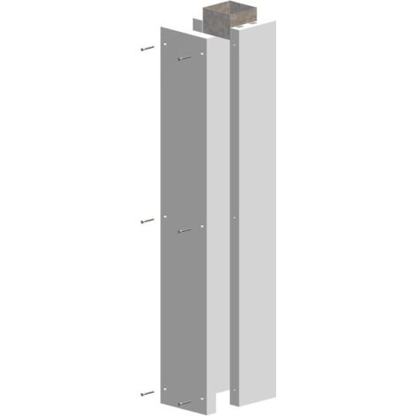 Atec Schachtelement 1195 mm L90 PolyCase 1-seitig off inkl. Steckverbinder DN 80