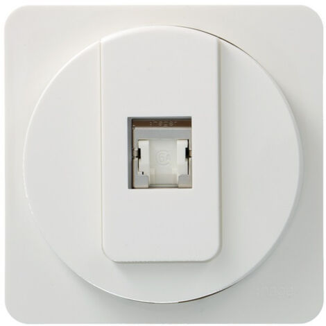 ateha prise RJ45 cat6 STP pour Grade 2 TV complet - HAGER WJC230B