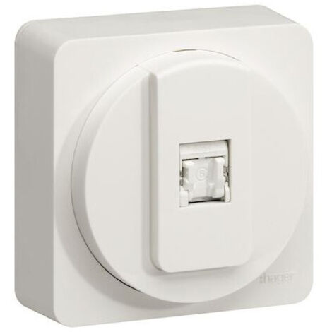 ateha prise RJ45 catégorie 6 STP pour Grade 3 complet - HAGER WJC226B