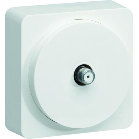 ateha Prise TV type F complet - HAGER WJC259B