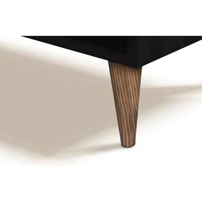 

Atelier-Mesa Centro Elevable Madera Maciza Natural, Color Encerado y Negro. Medidas; 100cm x 50cm x 47cm.