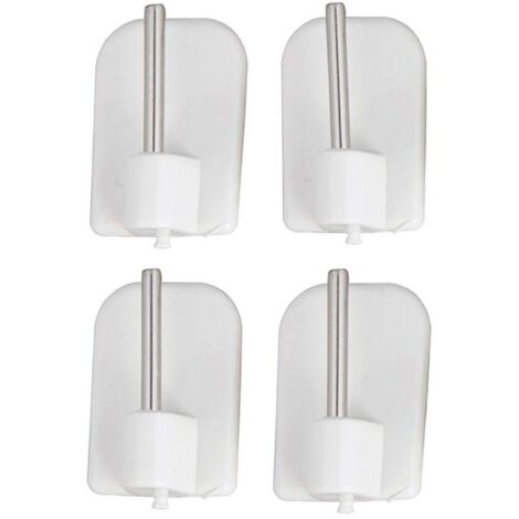 ATELIERS 28 Supports - Crochets adhésifs/Autocollant pour Tringle de vitrage - Lot de 4 (Blanc)