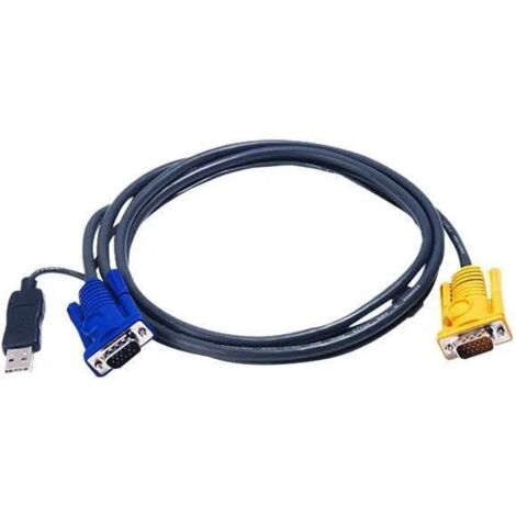 Aten 2L-5203UP câble KVM USB noir 3 mètres