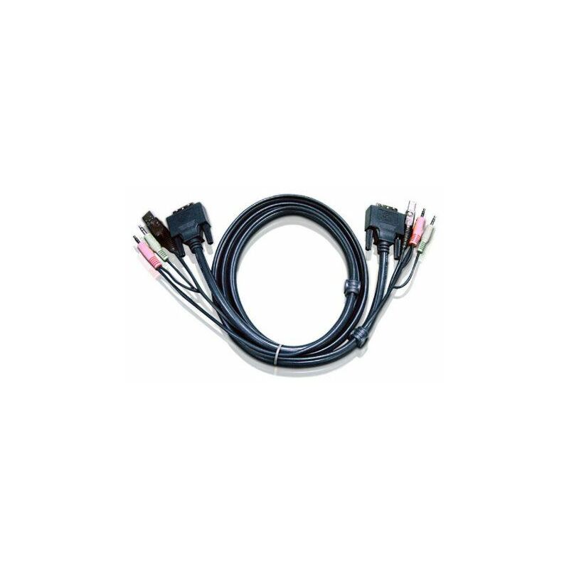 

Cable KVM DVI-I single link USB de 1,8 m - Aten