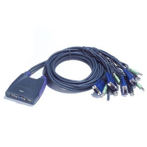 Aten CS64US interruptor KVM Azul