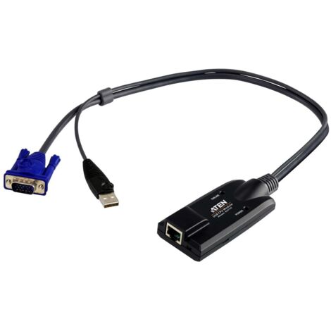 ATEN KA7170 - VGA - Noir - RJ-45 - Male connector / Female connector - Plastique - 100 g (KA7170-AX)