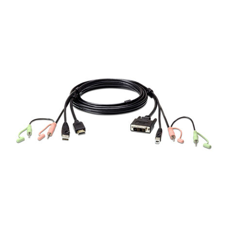 ATEN KVM HDMI vers DVI-D USB avec audio of 1,8 m