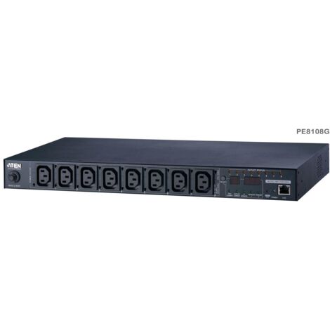 ATEN PE8108G-ATA-G unité de distribution d'énergie 8 sortie(s) CA Noir