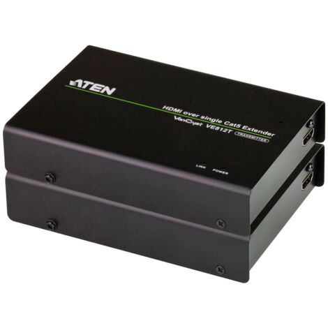 ATEN VE812 moltiplicatore AV Trasmettitore e ricevitore AV Nero