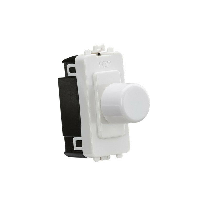 

Atenuador de borde trasero Knightsbridge 1G de 2 vías 10-200 W (10-100 W LED) - blanco