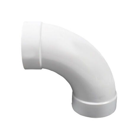 Atepac – Coude 90° long FF – Raccord d'évacuation PVC – Diamètre 40mm – Angle d'inclinaison 90° – Optimise circulation air