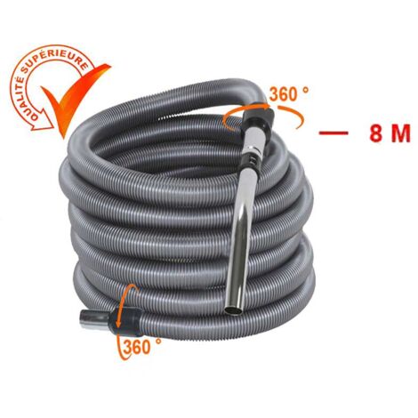 Atepac – Flexible pour aspiration centralisée 32mm – Longueur 4 à 15m – Compatible avec toutes les prises d’aspiration – Utilisation facile