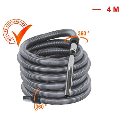 Atepac – Flexible pour aspiration centralisée 32mm – Longueur 4 à 15m – Utilisation facile et indéformable – Compatible avec prises standard
