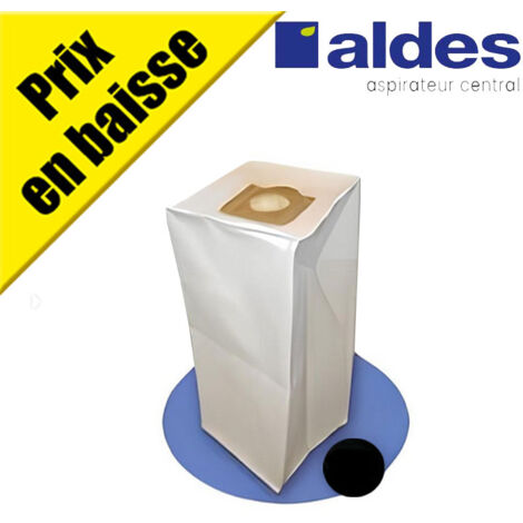 Atepac – Sac filtre 30 litres polyester pour centrales d'aspiration AXPIR, BLUE, BOOSTY, DOOBLE – Filtration 95% – Autonomie 6 mois