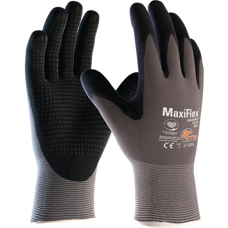 ATG 2442-9 Handschuhe MaxiFlex® Endurance 34-844 Gr.9 grau/schwarz Nylon m.Ni