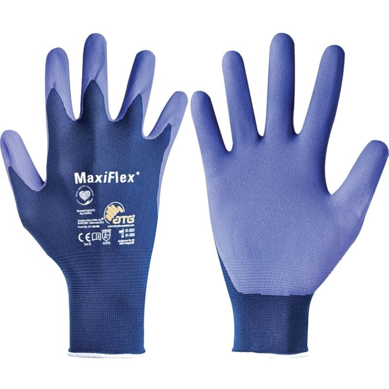 Atg 34-274 MaxiFlex Elite Palm Coated K/W Gloves SZ.8