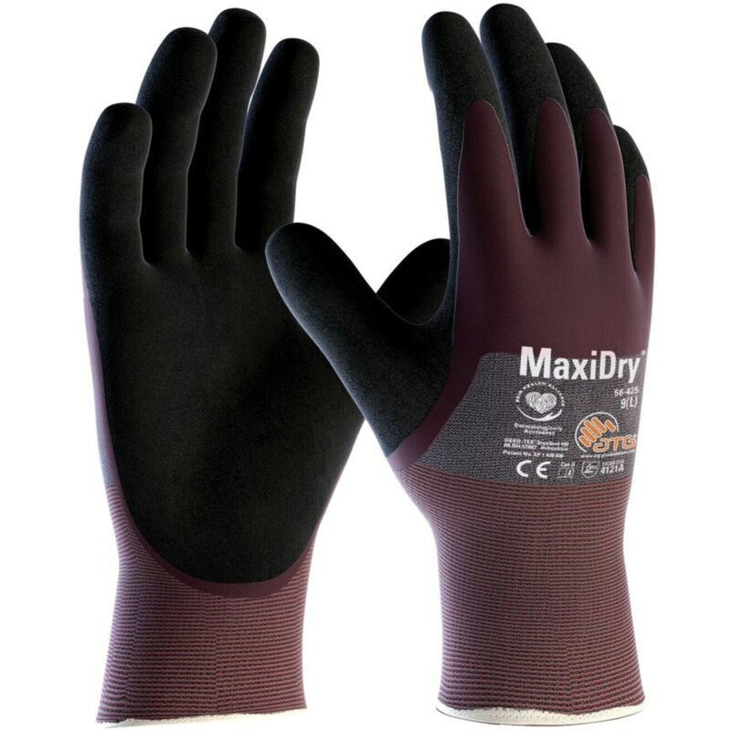FP - atg MaxiDry, 3/4 beschichtet 23727 Gr.7 (56-425) Nitril-Strickhandschuhe, Kat.