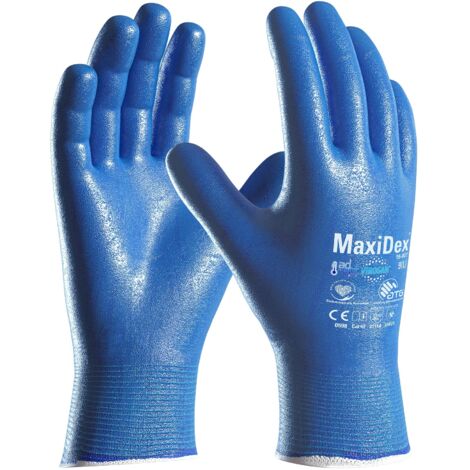 ATG® Hybrid-Handschuhe MaxiDex® (19-007) blau, EN 374-K, 2707-07 Gr.07