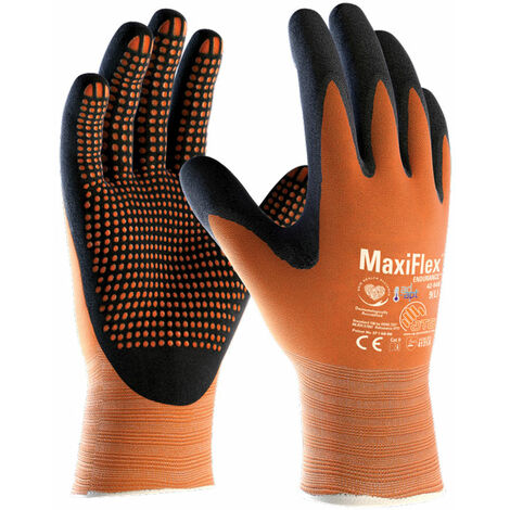 ATG MaxiFlex 42-848 Arbeitshandschuhe - 10 (XL) - Anthrazit/Orange