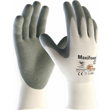 ATG MaxiFoam 34-600 Arbeitshandschuhe - 7 (S) - Grau
