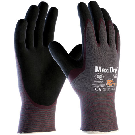 ATG® Nylon-Strickhandschuhe MaxiDry® (56-424) handflächenbesch. 237110 Gr.10