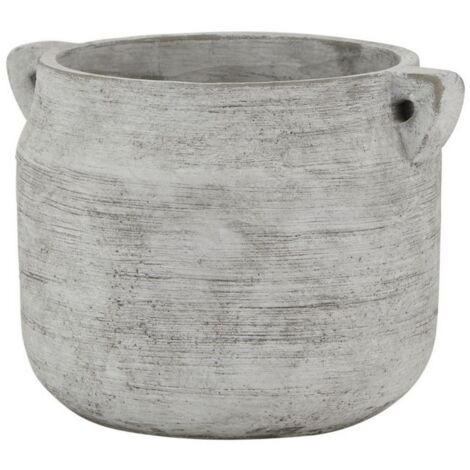 Athena Stone Hydria Pot - Ceramic - L18 x W21 x H15 cm - White